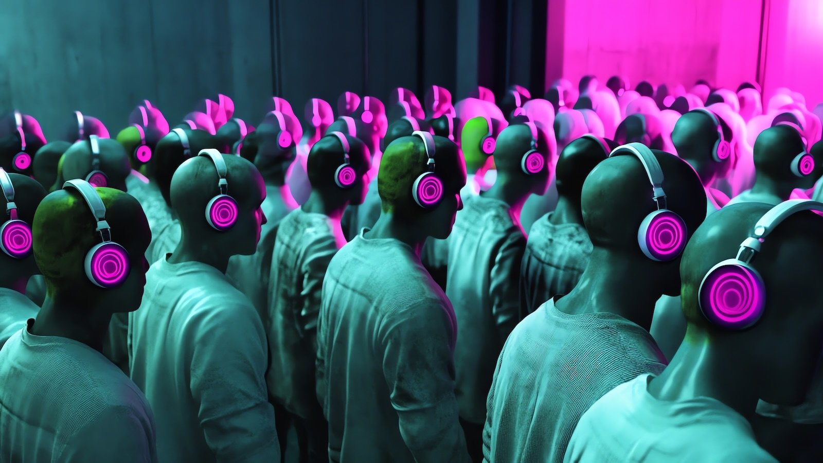 Bots Bots listening to music